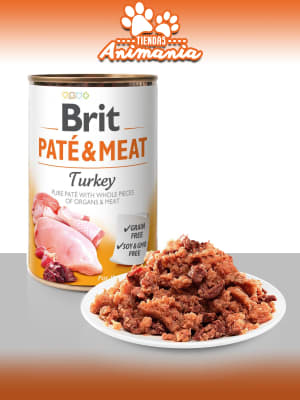 BRIT CARE LATA PERRO PATE & MEAT PAVO 400 GR
