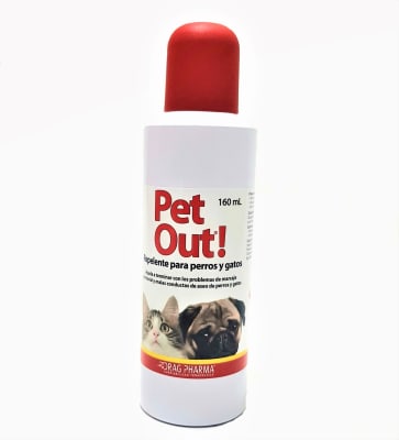PET OUT! REPELENTE PARA PERROS Y GATOS 160 ML1