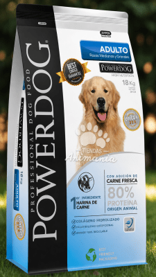POWERDOG ADULRO RAZA MEDIANA Y GRANDE 18 KG