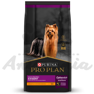 PRO PLAN PERROS ADULTOS EXIGENT RAZAS PEQUEÑAS 3 KG1