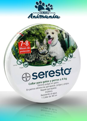 SERESTO COLLAR ANTIPARASITARIO PERROS Y GATOS HASTA 8 KG