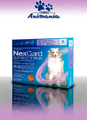 NEX GARD 3 TABLETAS SPECTRA MASTICABLES 15.1 - 30 KG