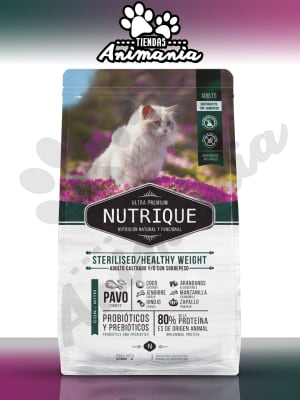 NUTRIQUE GATO YOUNG ADULTO STERILIZED HEALTY WEIGHT | CASTRADO CONTROL DE PESO 7.5 KG1