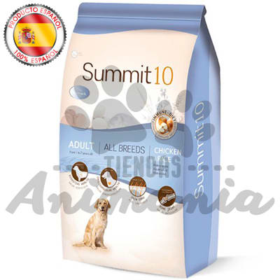 SUMMIT 10 DOG ADULT ALL BREEDS RICH IN CHICKEN & RICE - ADULTOS TODAS LAS ETAPAS DE VIDA Y TAMAÑOS POLLO EN SALSA Y ARROZ 15 KG1