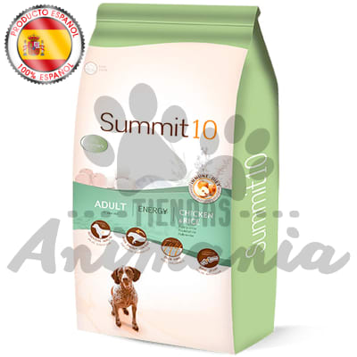 SUMMIT 10 DOG ADULT ENERGY CHICKEN & RICE - PERROS ADULTOS CON ALTA EXIGENCIA DE ENERGIA POLLO Y ARROZ 15 KG1