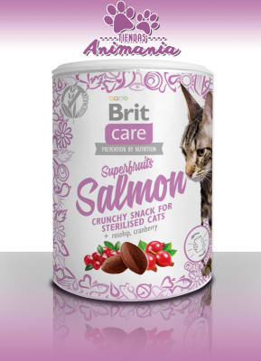 BRIT CARE CAT SNACK SUPERFRUITS SALMON 100GR
