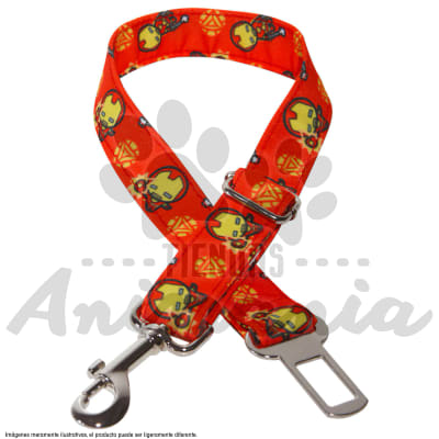 THE ROCKY DOG CINTURON DE SEGURIDAD PARA PERROS DISEÑO IRON MAN1