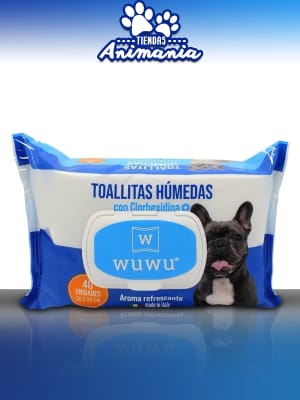 WUWU TOALLITAS HÚMEDAS CON CLORHEXIDINA+ 40 UNIDADES 30 CM * 20 CM1