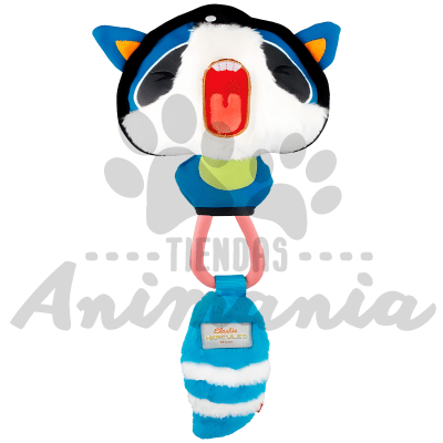 GIGWI PELUCHE TUG HERCULES MAPACHE CON CUERDA ELÁSTICA PARA PERROS1