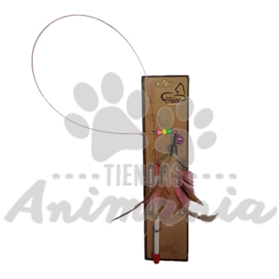 MARBEN PETS VARILLA ALAMBRE CON PLUMAS 100 CM1