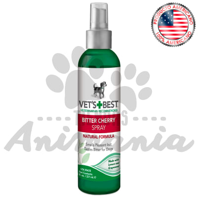 VET´S BEST BITTER CHERRY SPRAY ANTIMASTICACION Y LAMIDAS PARA PERROS 221 ML1
