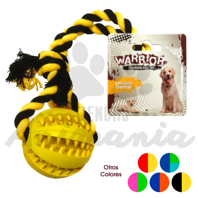 WARRIOR TOYS BOLA CON DIENTES 7 CM CON CUERDA1