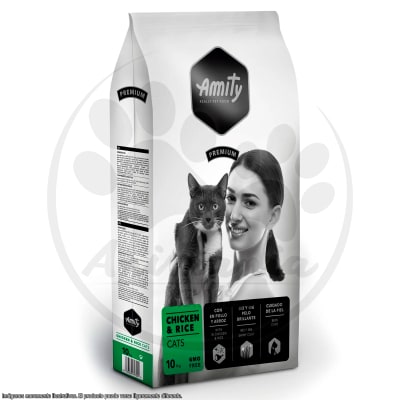 AMITY PREMIUM CAT CHICKEN & RICE ADULTO GMO FREE 10 KG