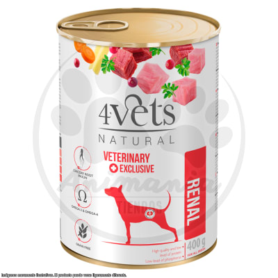 4VETS LATA DOG RENAL 400 GR