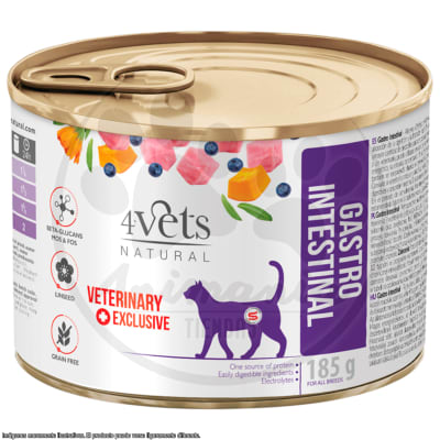 4VETS LATA CAT GASTRO INTESTINAL 185 GR1