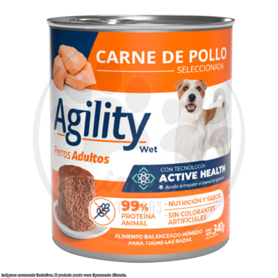 AGILITY LATA PERRO ADULTO CARNE DE POLLO 340 GR1