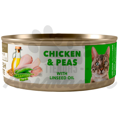 AMITY ALIMENTO HUMEDO ENLATADO POLLO Y GUISANTES ADULTO 80 GR1