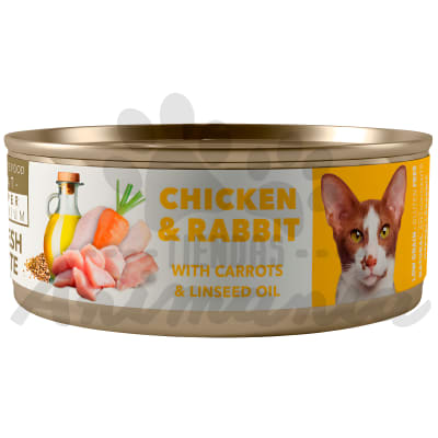 AMITY ALIMENTO HUMEDO ENLATADO POLLO Y CONEJO ADULTO 80 GR1