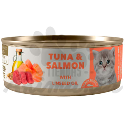 AMITY ALIMENTO HUMEDO ENLATADO ATUN Y SALMÓN KITTEN 80 GR1