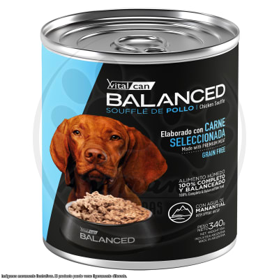 BALANCED PERRO ADULTO SOUFFLE DE POLLO GRAIN FREE 340 GR