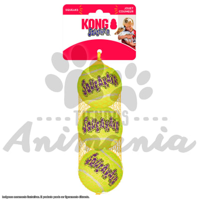 KONG PACK DE 3 BALLS AIR TALLA M | PELOTAS CON SONIDO1