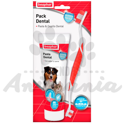 BEAPHAR PACK DENTAL PASTA 100 ML + CEPILLO DENTAL1