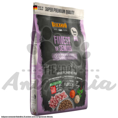 BELCANDO FINEST GF SENIOR - PARA PERROS SENIOR DESDE MINI A MEDIANOS LIBRE DE GRANOS CON SOBREPESO 4 KG