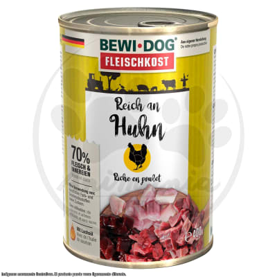 BEWIDOG LATA RICO EN POLLO 400 GR1