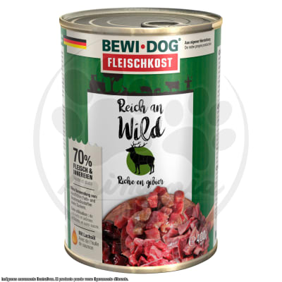 BEWIDOG LATA RICO EN VENADO 400 GR