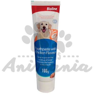 BIOLINE PASTA DE DIENTES SABOR POLLO 100 GR1