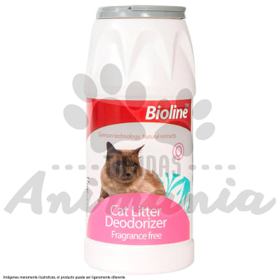BIOLINE POLVO DESODORANTE PARA ARENAS SANITARIAS 425 GR