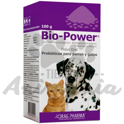 BIOPOWER POLVO ORAL PROBIOTICO PARA PERROS Y GATOS 100 GR