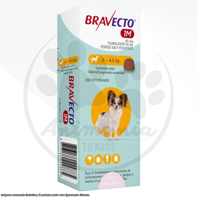 BRAVECTO 1M PARA PERROS DE 2 - 4.5 KG1
