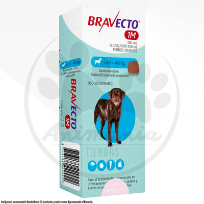 BRAVECTO 1M PARA PERROS DE 20 - 40 KG1