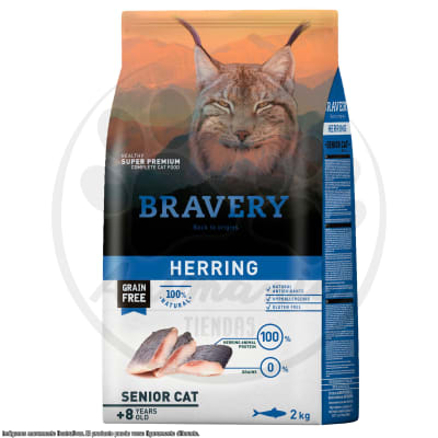 BRAVERY HERRING SENIOR CAT 2 KG