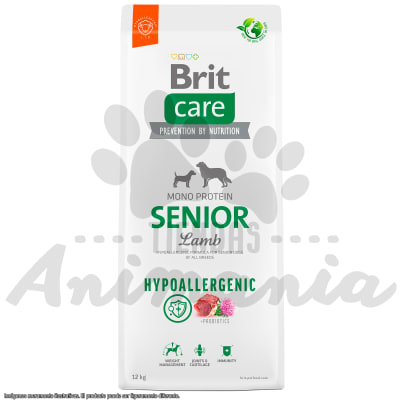 BRIT CARE PERRO SENIOR HIPOALERGENICO SABOR CORDERO 12 KG