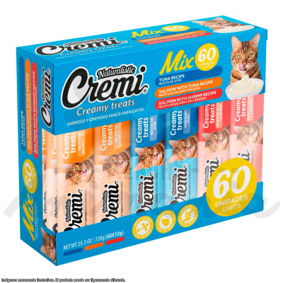 NATURALISTIC CREMI BOX SEA FOOD MIX 60 SACHETS
