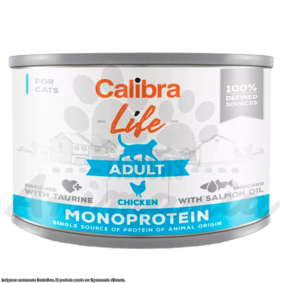 CALIBRA CAT LATA LIFE ADULTO CHICKEN 200 GR1