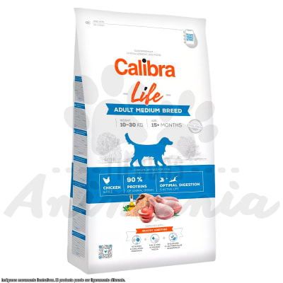 CALIBRA DOG LIFE ADULT MEDIUM BREED CHICKEN 12 KG1