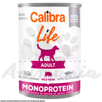 CALIBRA DOG LATA LIFE ADULT WILD BOAR 400 GR1