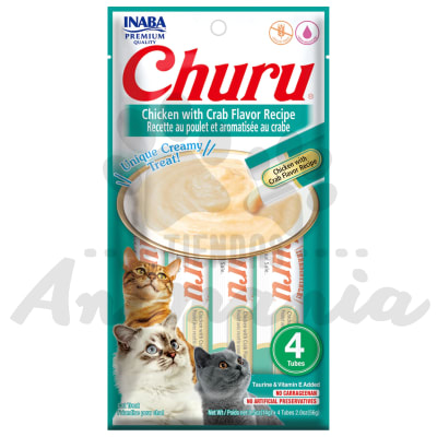 CHURU PREMIO CREMOSO PARA GATOS POLLO CON CANGREJO 56 GR