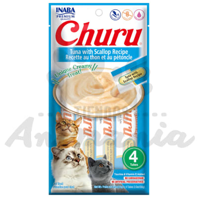 CHURU PREMIO CREMOSO PARA GATOS ATÚN CON OSTIONES 56 GR