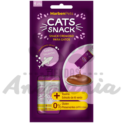 CATS SNACK TUBITO CREMOSO SABOR SALMON 60 GR1