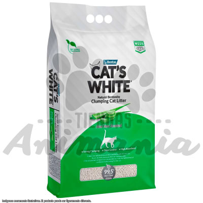 CATS WHITE ARENA AGLUTINANTE ALOE VERA 10 LITROS1