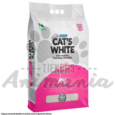 CATS WHITE ARENA AGLUTINANTE BABY POWDER - AROMA TALCO DE BEBE 10 LITROS
