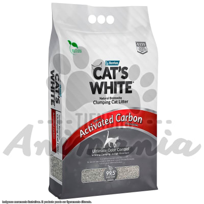 CAT'S WHITE ARENA SANITARIA AGLUTINANTE GREY ODOR CONTROL 10 LITROS
