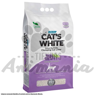 CATS WHITE ARENA AGLUTINANTE AROMA LAVANDER 10 LITROS