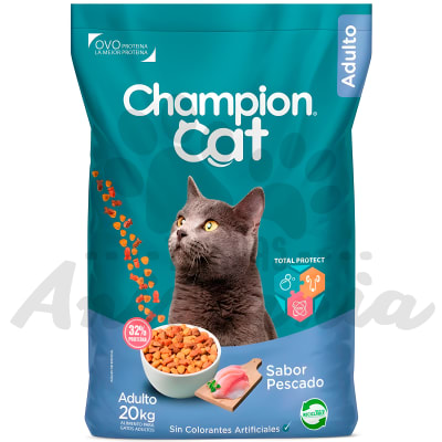 CHAMPION CAT GATOS ADULTOS SABOR PESCADO 20 KG1