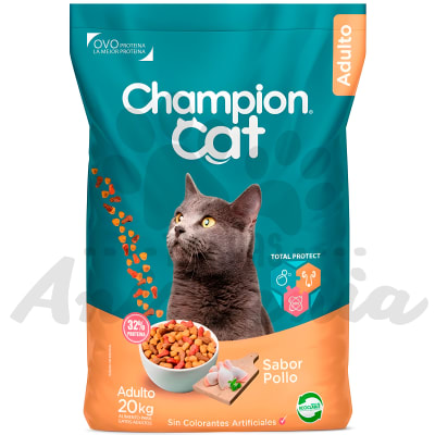 CHAMPION CAT GATOS ADULTOS SABOR POLLO 20 KG