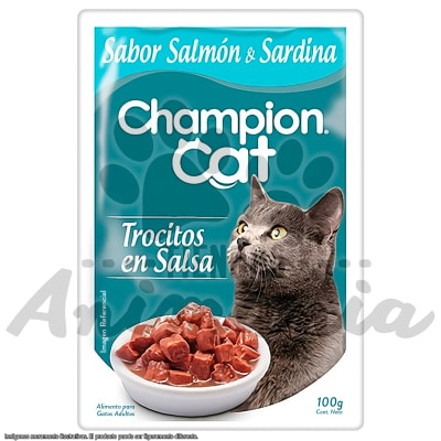 CHAMPION CAT POUCH SALMON & SARDINA 100 GR
